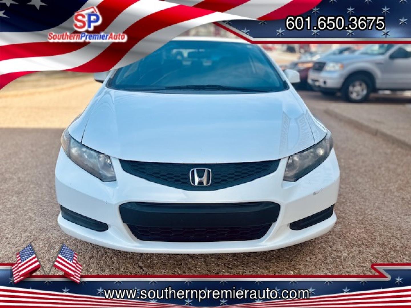 2013 WHITE HONDA CIVIC EX (2HGFG3B8XDH) , located at 922 W. Beacon St., Philadelphia, MS, 39350, (601) 650-3675, 32.770447, -89.127151 - Photo#1